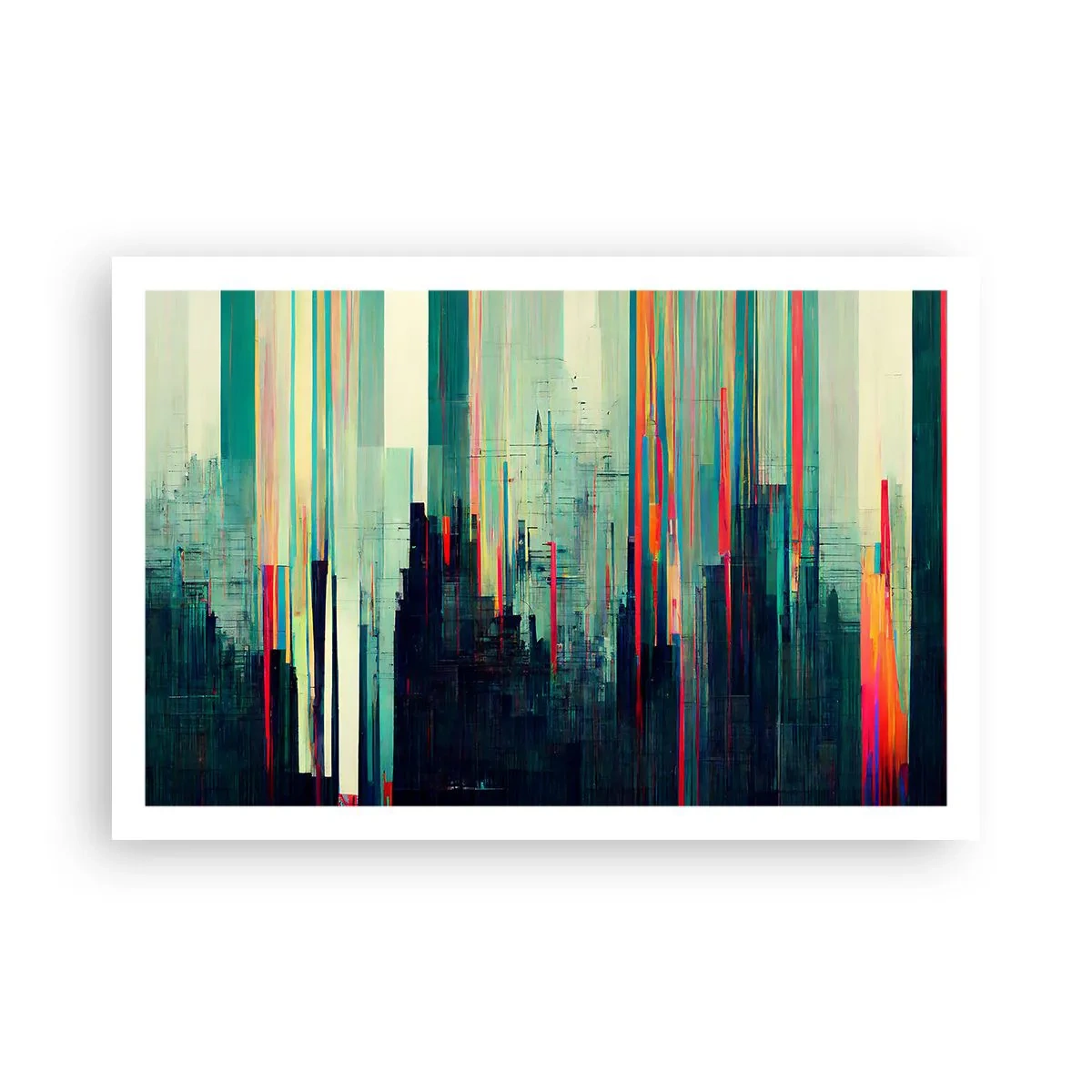 Poster - Futuristische stad - 91x61 cm
