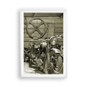 Poster in een witte lijst - In de schuur van oom Władek - 61x91 cm
