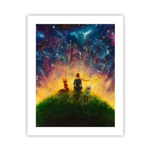 Poster - Liefde en vriendschap - de hele wereld - 40x50 cm