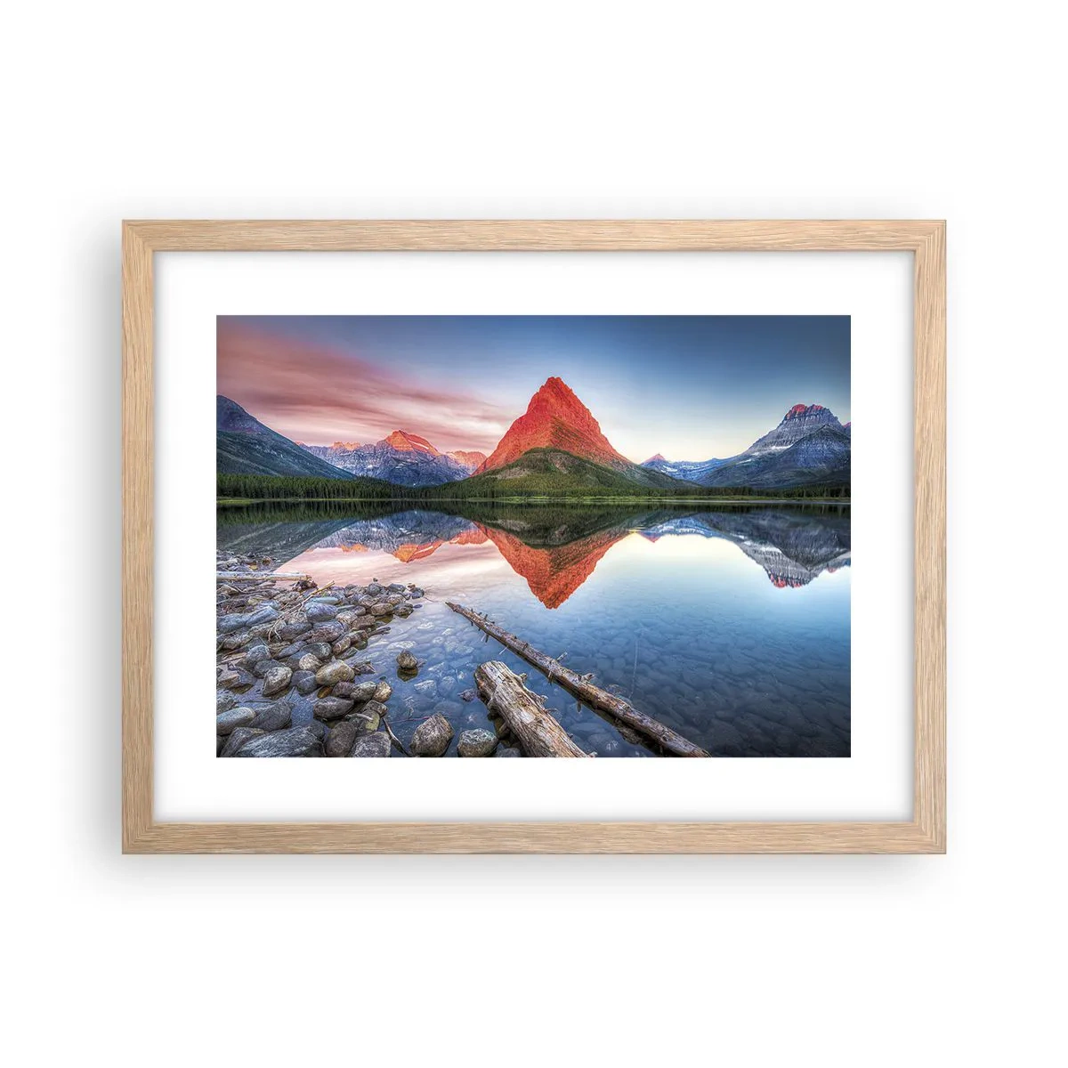 Een poster in een licht eiken lijst - Warmte en koude - 40x30 cm