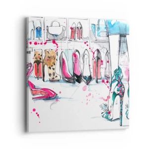 Schilderen op canvas - Sesam, doe open - 40x40 cm