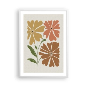 Poster in een witte lijst - Natuur en geometrie - 50x70 cm