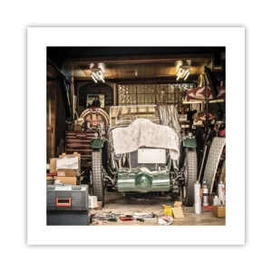 Poster - Terug naar het verleden - 40x40 cm