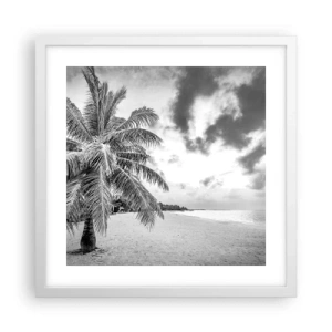 Poster in een witte lijst - Wanneer je verlangt naar eenzaamheid... - 40x40 cm