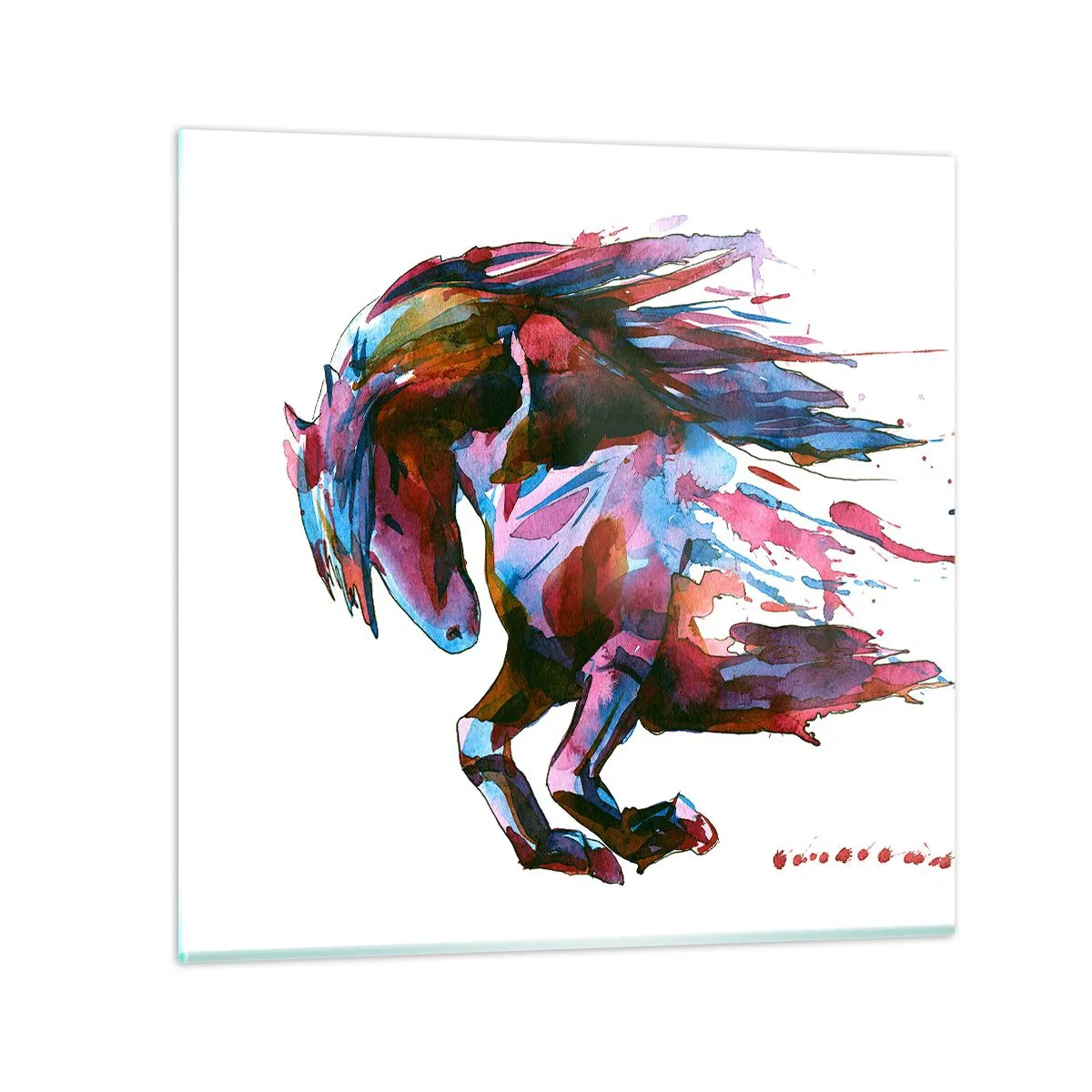 Schilderen op glas - In vervoering - 70x70 cm