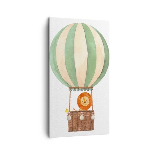 Schilderen op canvas - Leons reizen - 45x80 cm