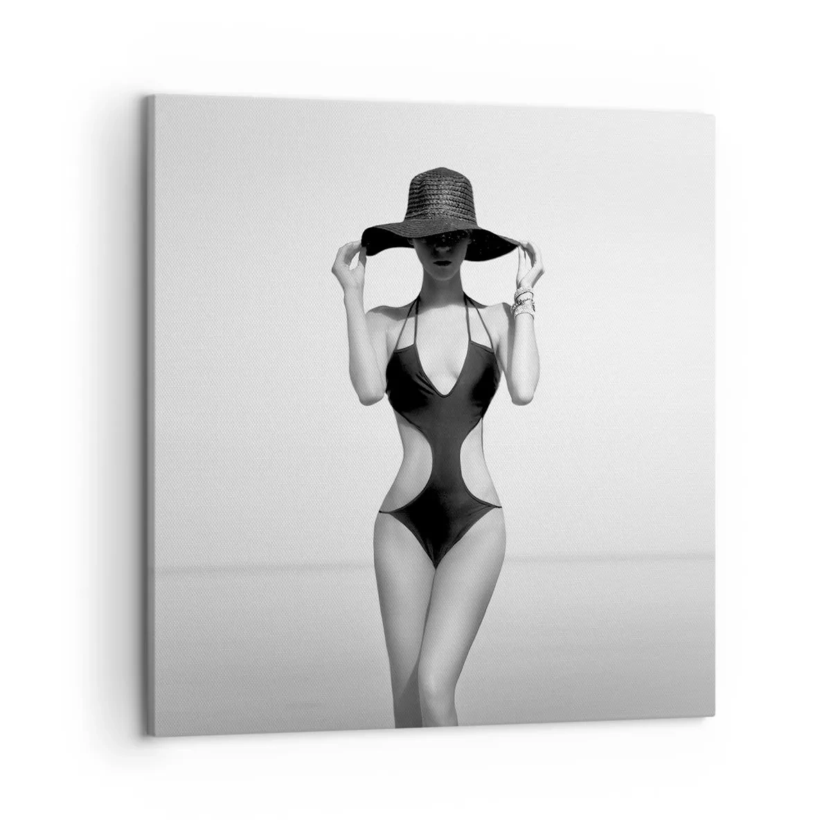 Schilderen op canvas - Mijn naam is: Elegantie - 50x50 cm