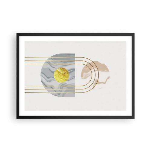 Poster in een zwarte lijst - Helderheid en schittering - 70x50 cm