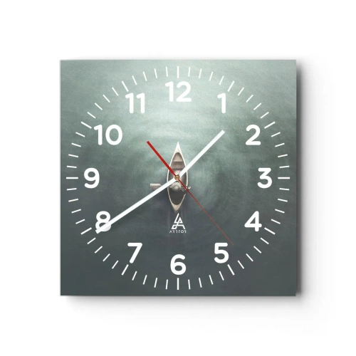 Wandklok - Klok - Door het maanmeer - 40x40 cm