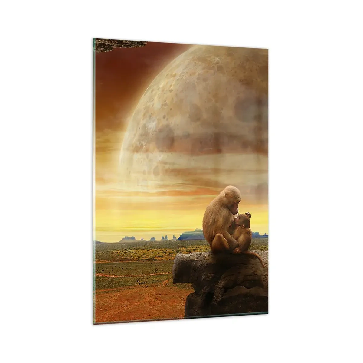 Schilderen op glas - De liefde is overal hetzelfde - 80x120 cm
