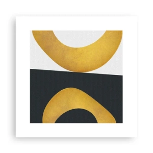 Poster - Ten eerste: goud - 30x30 cm