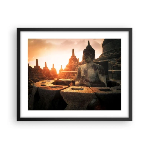 Poster in een zwarte lijst - Weer van grote wijsheid - 50x40 cm