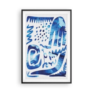 Poster in een zwarte lijst - Terug naar de wortels - 61x91 cm