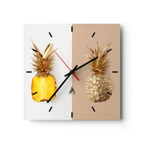 Wandklok - Klok - Ananas voor ons - 30x30 cm