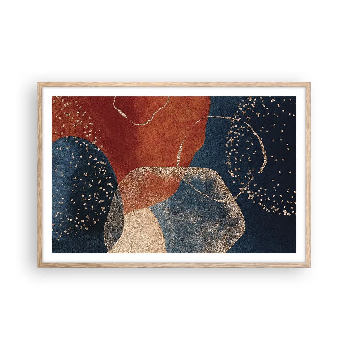 Een poster in een licht eiken lijst - De lichtheid van het zijn - 91x61 cm