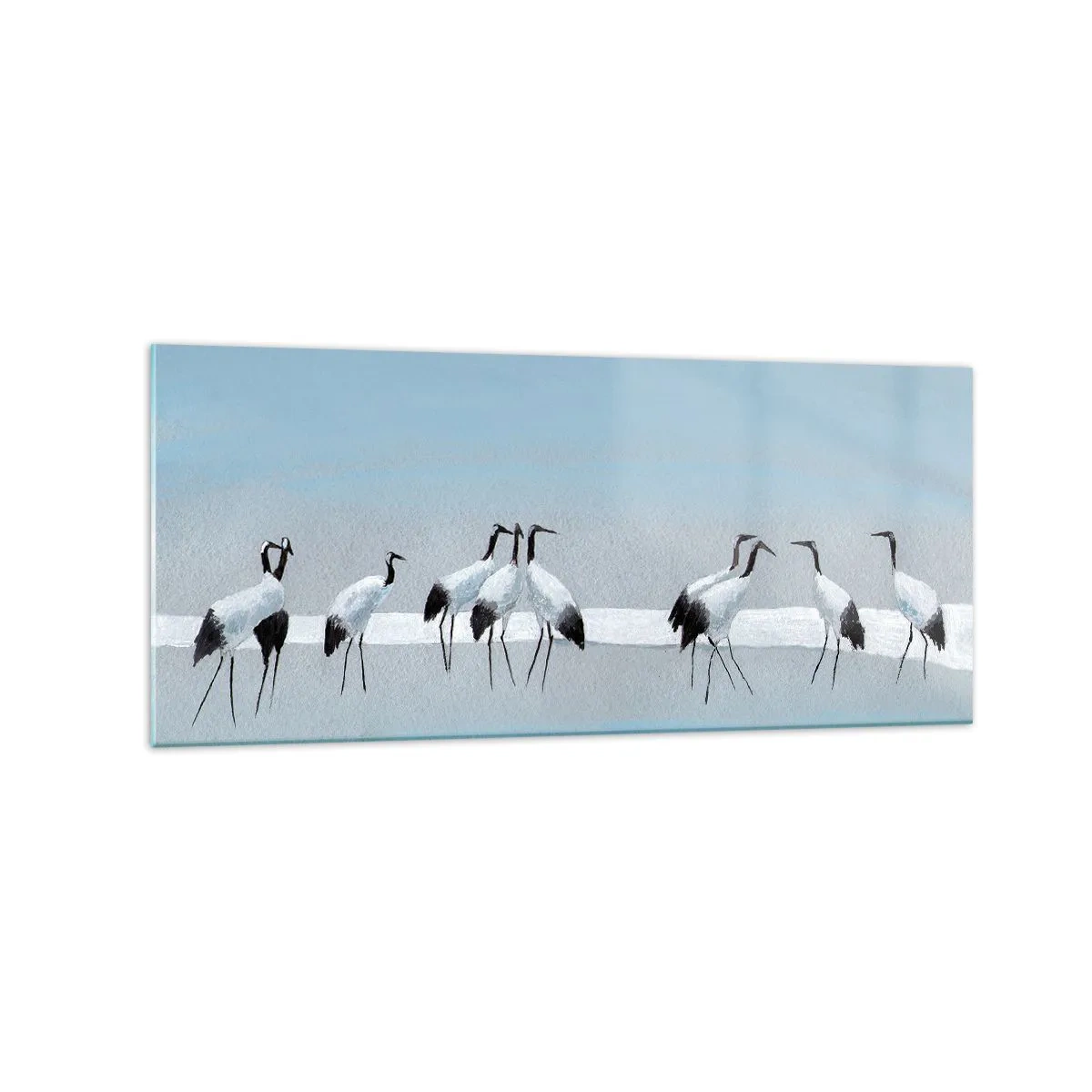 Schilderen op glas - Na een warme dag - 120x50 cm