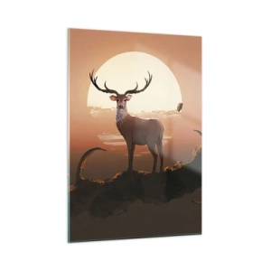 Schilderen op glas - Deze nacht is anders dan alle andere - 50x70 cm