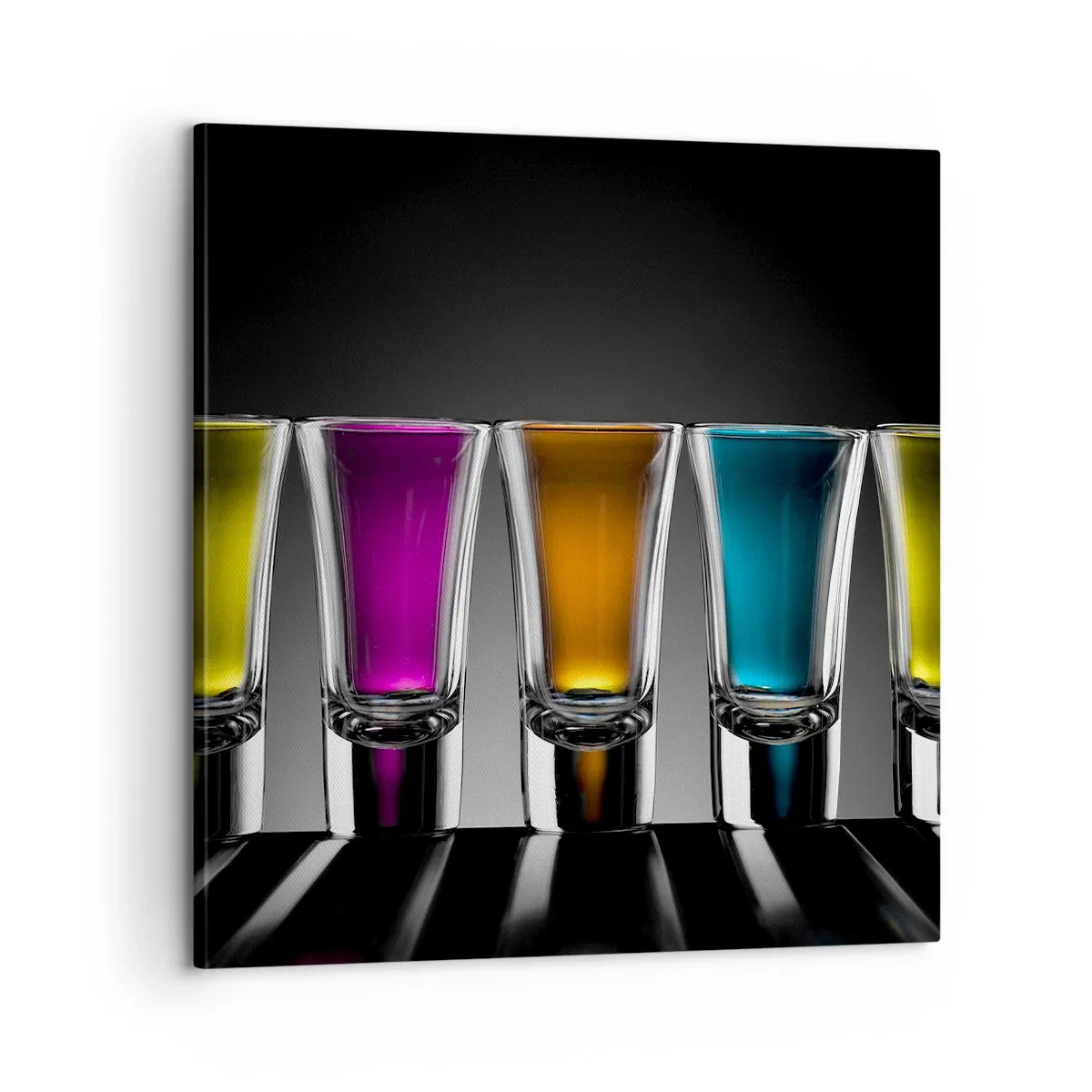 Schilderen op canvas - Kleuren van vreugde - 60x60 cm