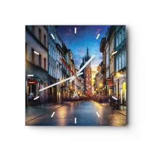 Wandklok - Klok - Charme van Krakau - 30x30 cm