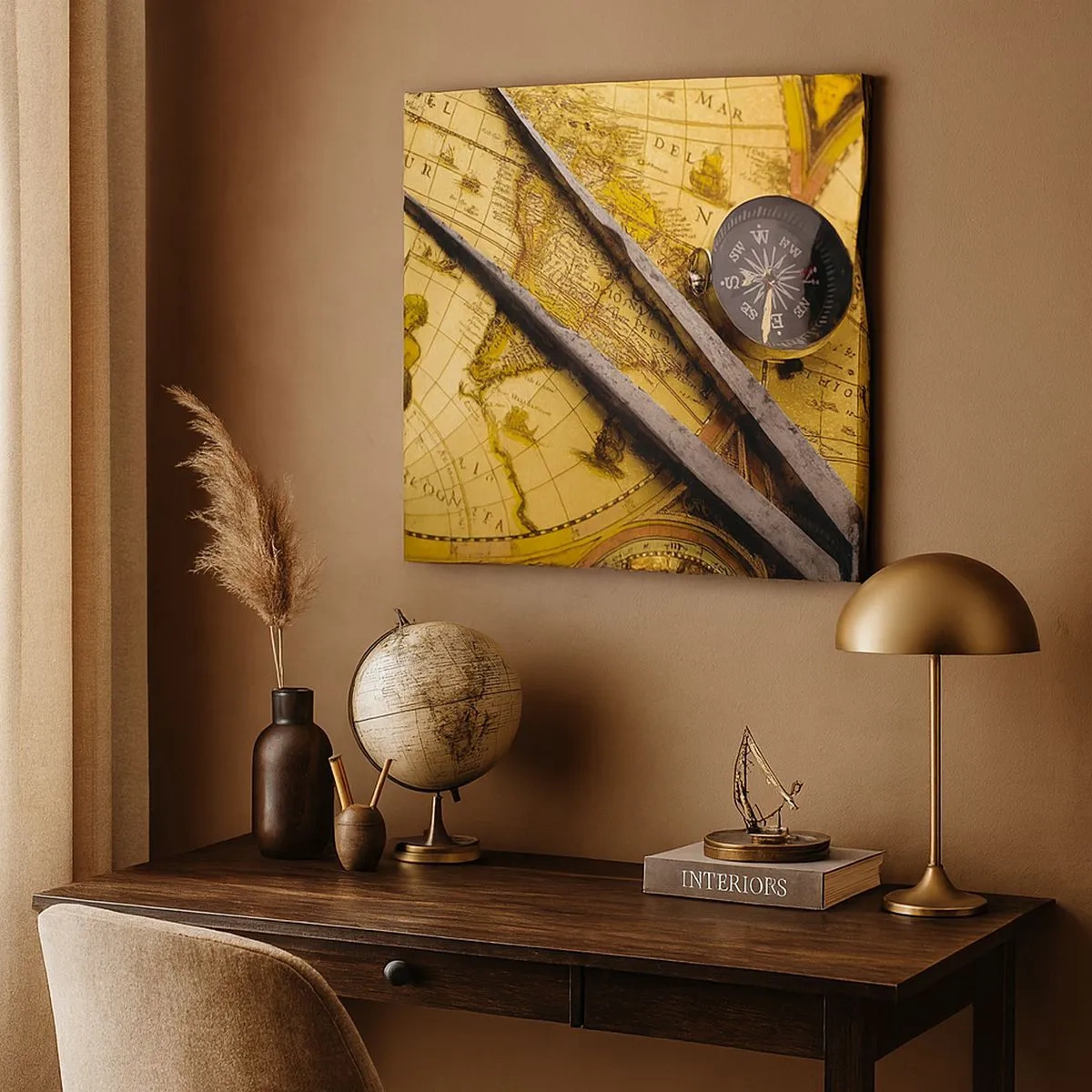 Schilderen op canvas - Waar zijn deze schatten? - 30x30 cm