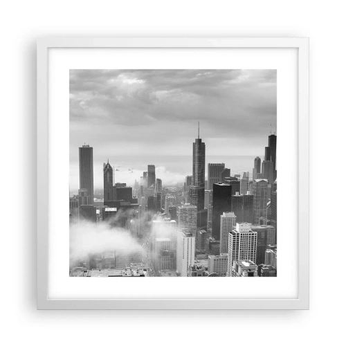 Poster in een witte lijst - Amerikaans landschap - 40x40 cm