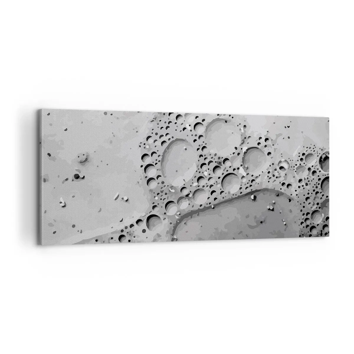 Schilderen op canvas - Schuimspoor - 100x40 cm