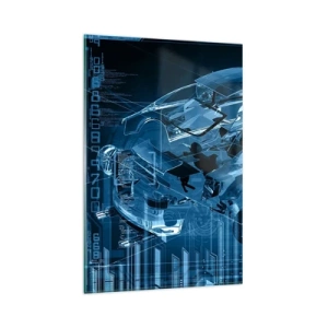 Schilderen op glas - Technische anatomie - 80x120 cm