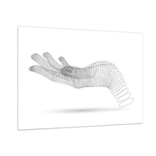 Schilderen op glas - Veerkrachtige hand - 100x70 cm