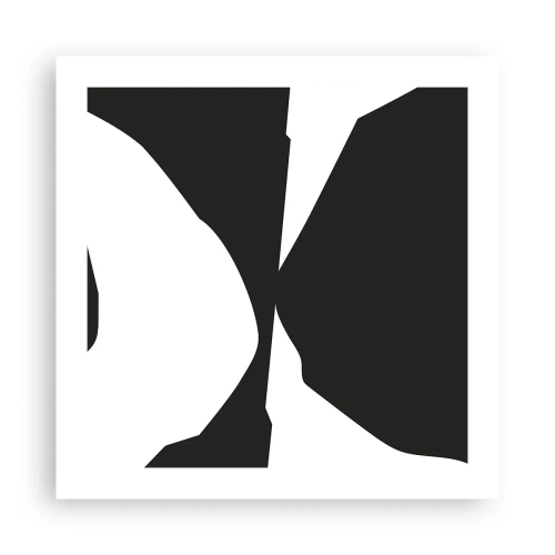 Poster - Positief – negatief - 50x50 cm