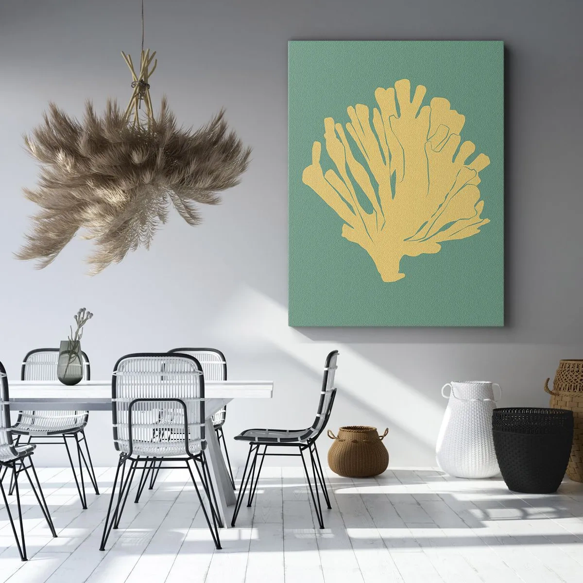 Schilderen op canvas - Onderwater bosstruik - 70x100 cm