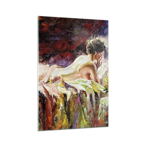 Schilderen op glas - Venus in gedachten - 70x100 cm