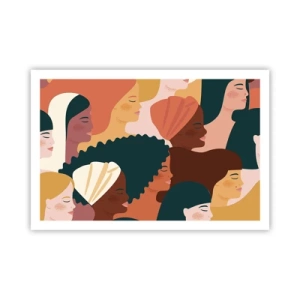 Poster - Alleen vrouwelijkheid - 91x61 cm