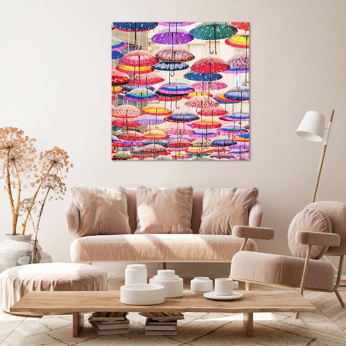 Schilderen op canvas - Stadsweide - 60x60 cm