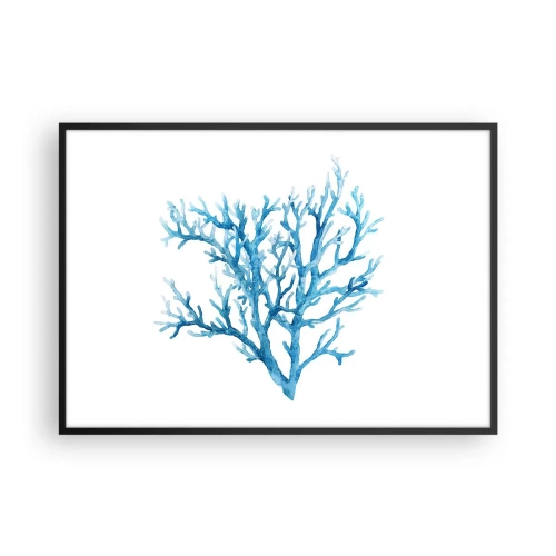 Poster in een zwarte lijst - Nautische filigraan - 100x70 cm