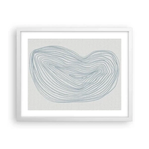 Poster in een witte lijst - De glimlach van één druppel - 50x40 cm