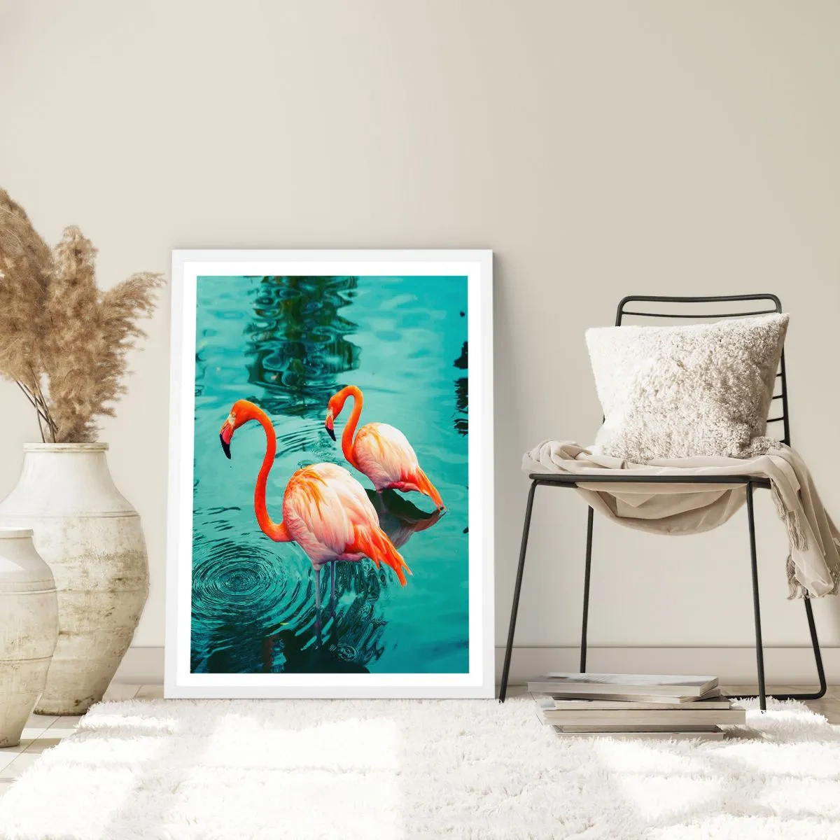 Poster in een witte lijst - We zijn nu in de mode - 70x100 cm