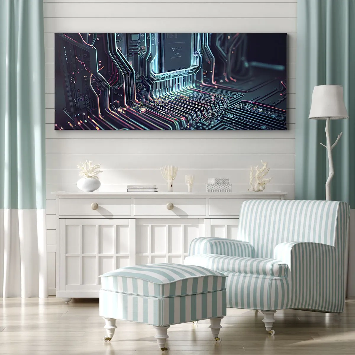 Schilderen op canvas - Ik ben aan het denken… - 100x40 cm