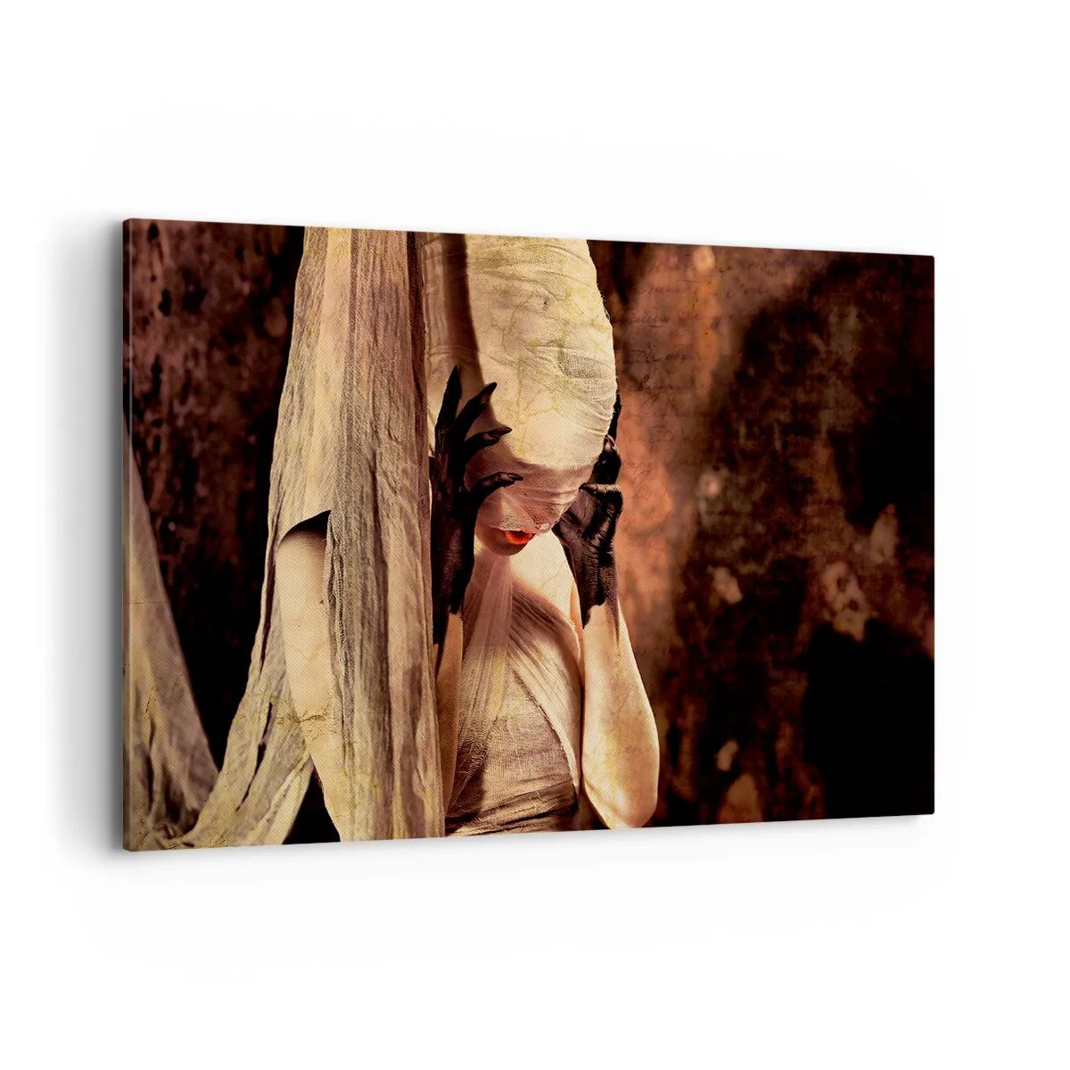 Schilderen op canvas - Tussen goed en kwaad - 120x80 cm