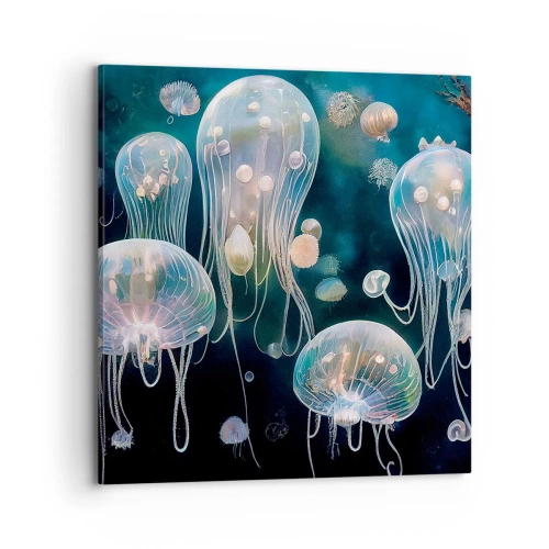 Schilderen op canvas - Ondferwaterbal - 70x70 cm