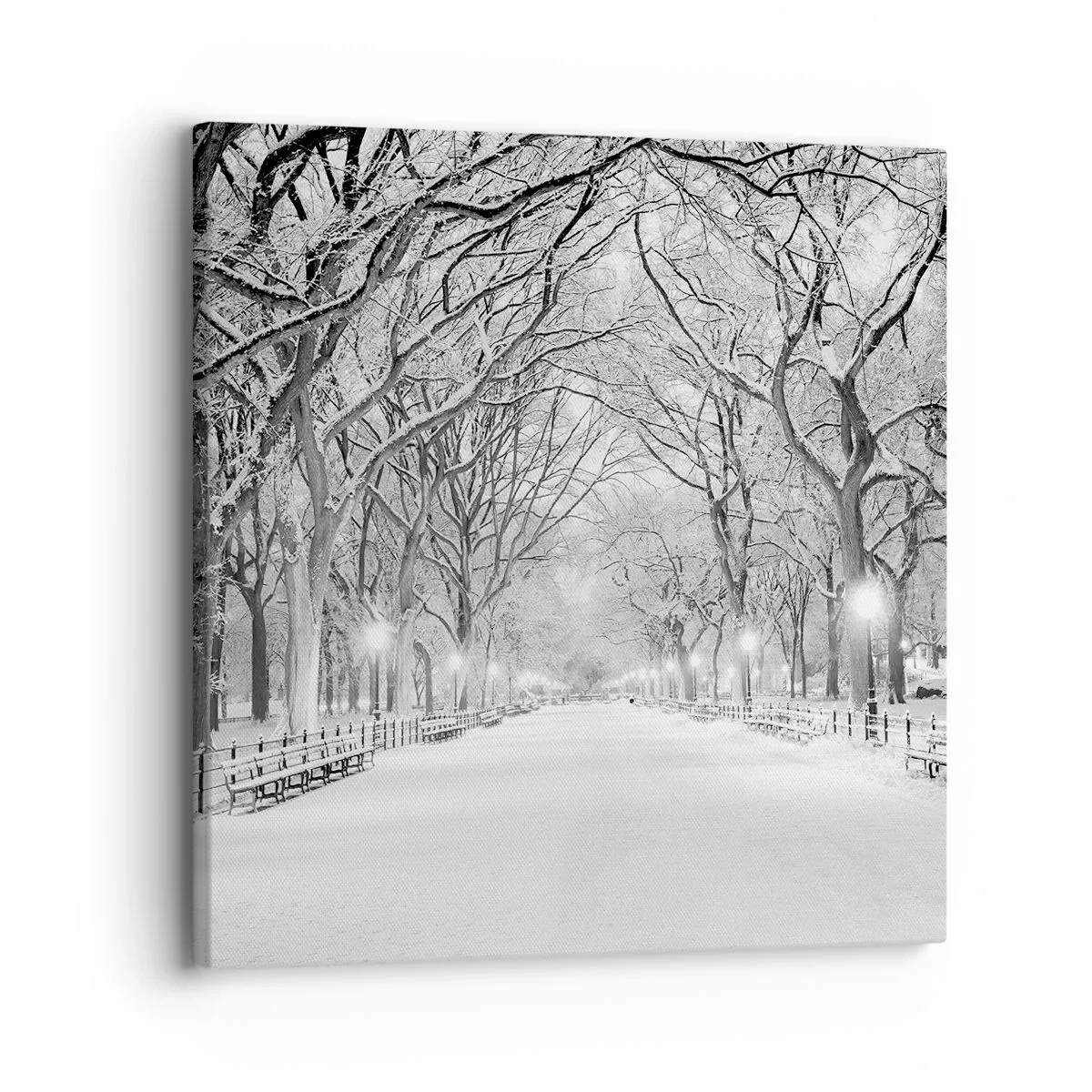 Schilderen op canvas - Vier seizoenen - winter - 30x30 cm
