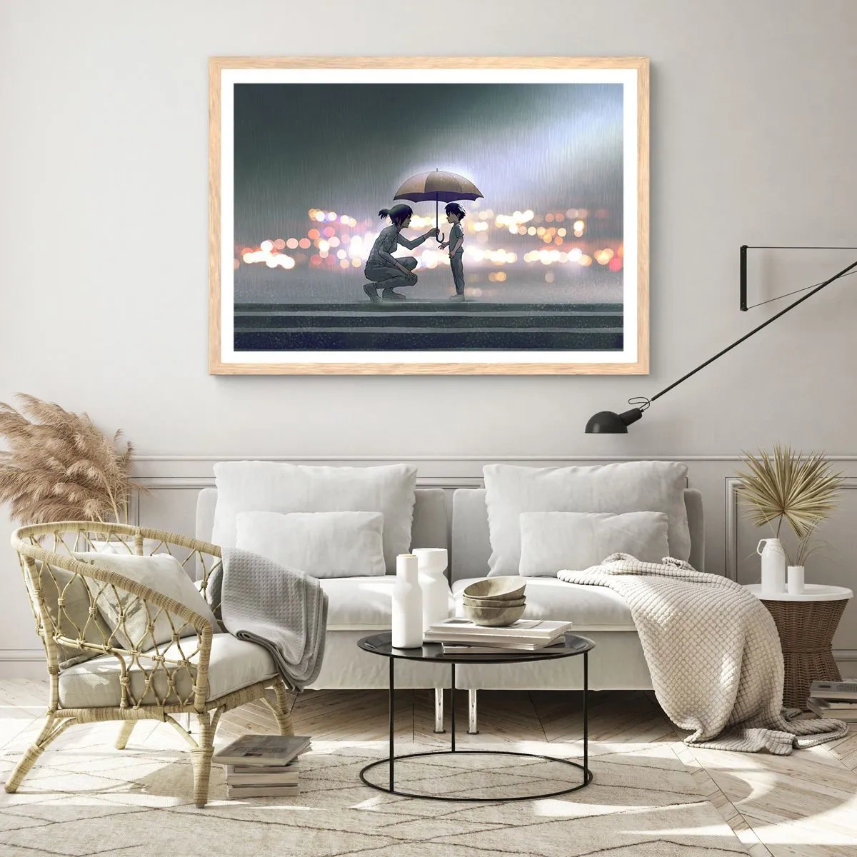 Een poster in een licht eiken lijst - En het is goed nu - 70x50 cm