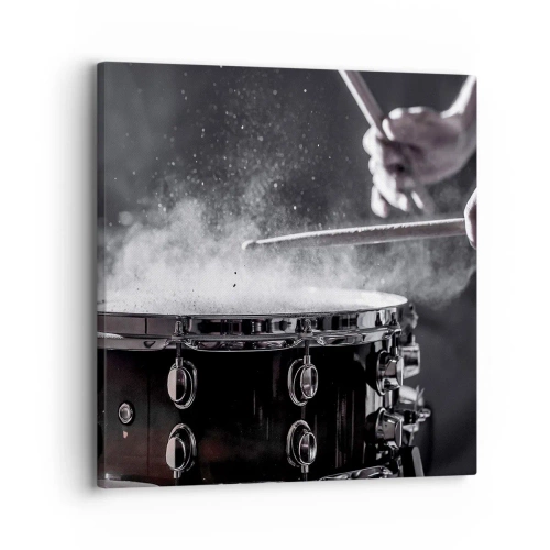 Schilderen op canvas - De pols van de muziek - 30x30 cm