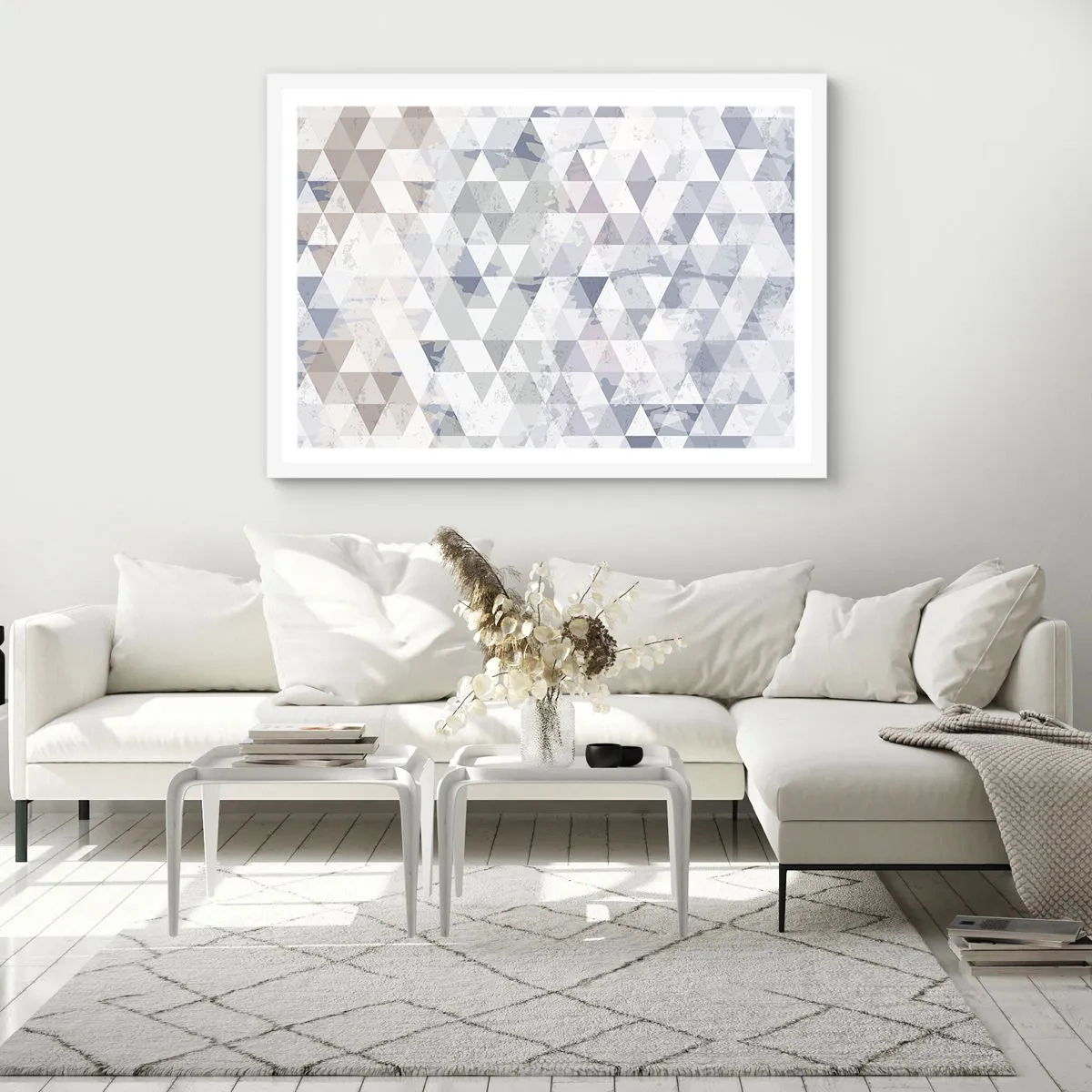 Poster in een witte lijst - In ritme op drie - 70x50 cm