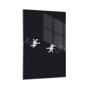 Schilderen op glas - Kosmische dans - 80x120 cm
