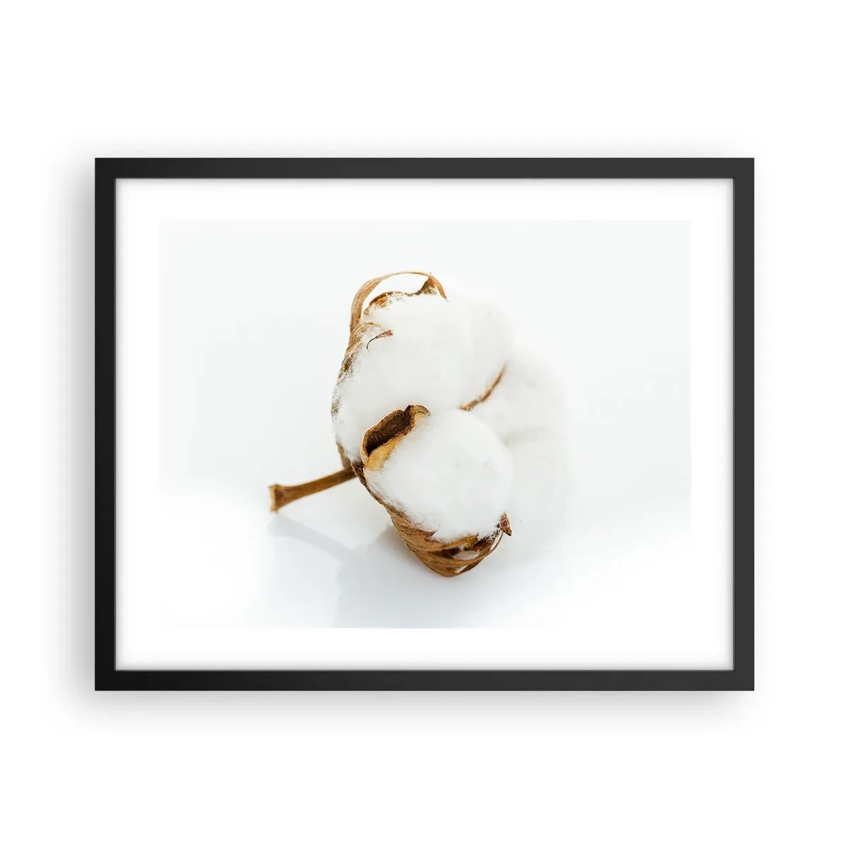 Poster in een zwarte lijst - Zacht van aard - 50x40 cm