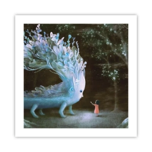 Poster - Fantastische ontmoeting - 50x50 cm