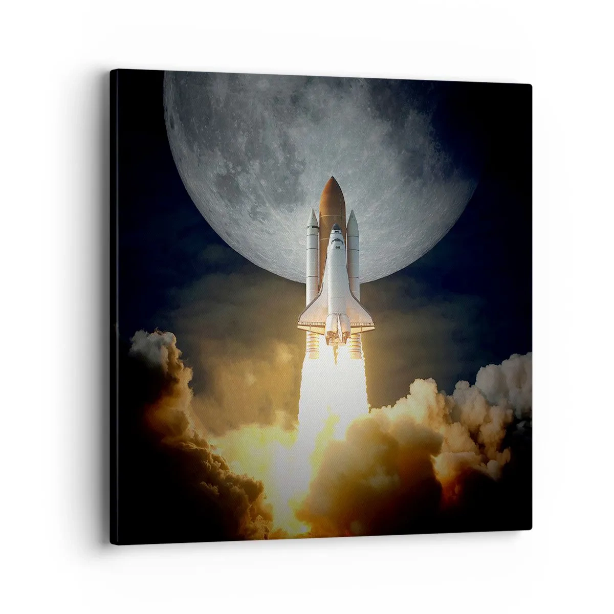 Schilderen op canvas - Het begin van een onaards avontuur - 40x40 cm