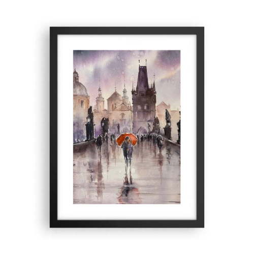 Poster in een zwarte lijst - Mensen veranderen niet - 30x40 cm