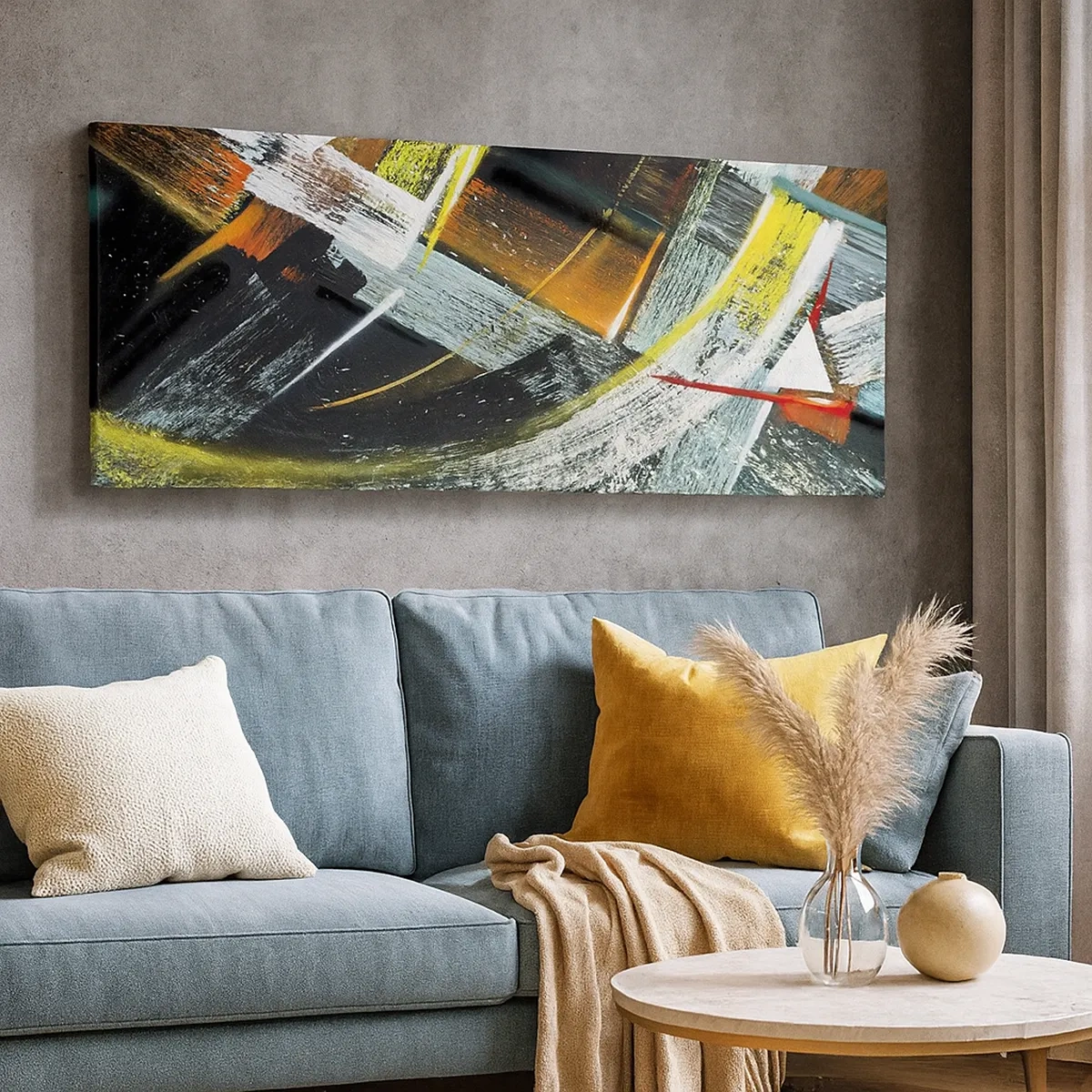 Schilderen op canvas - De energie van beweging - 30x30 cm