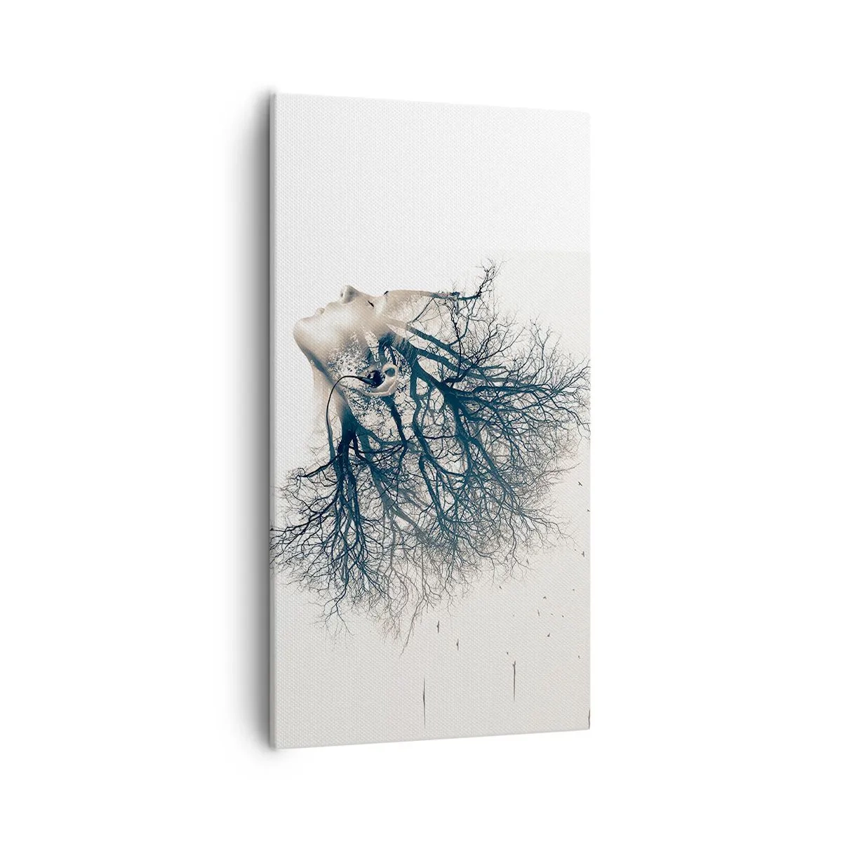 Schilderen op canvas - Luisteren naar het gefluister van bomen - 55x100 cm